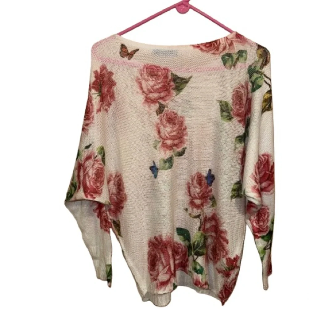 Floral Sheer Knit Sweater - Picture 3 of 6